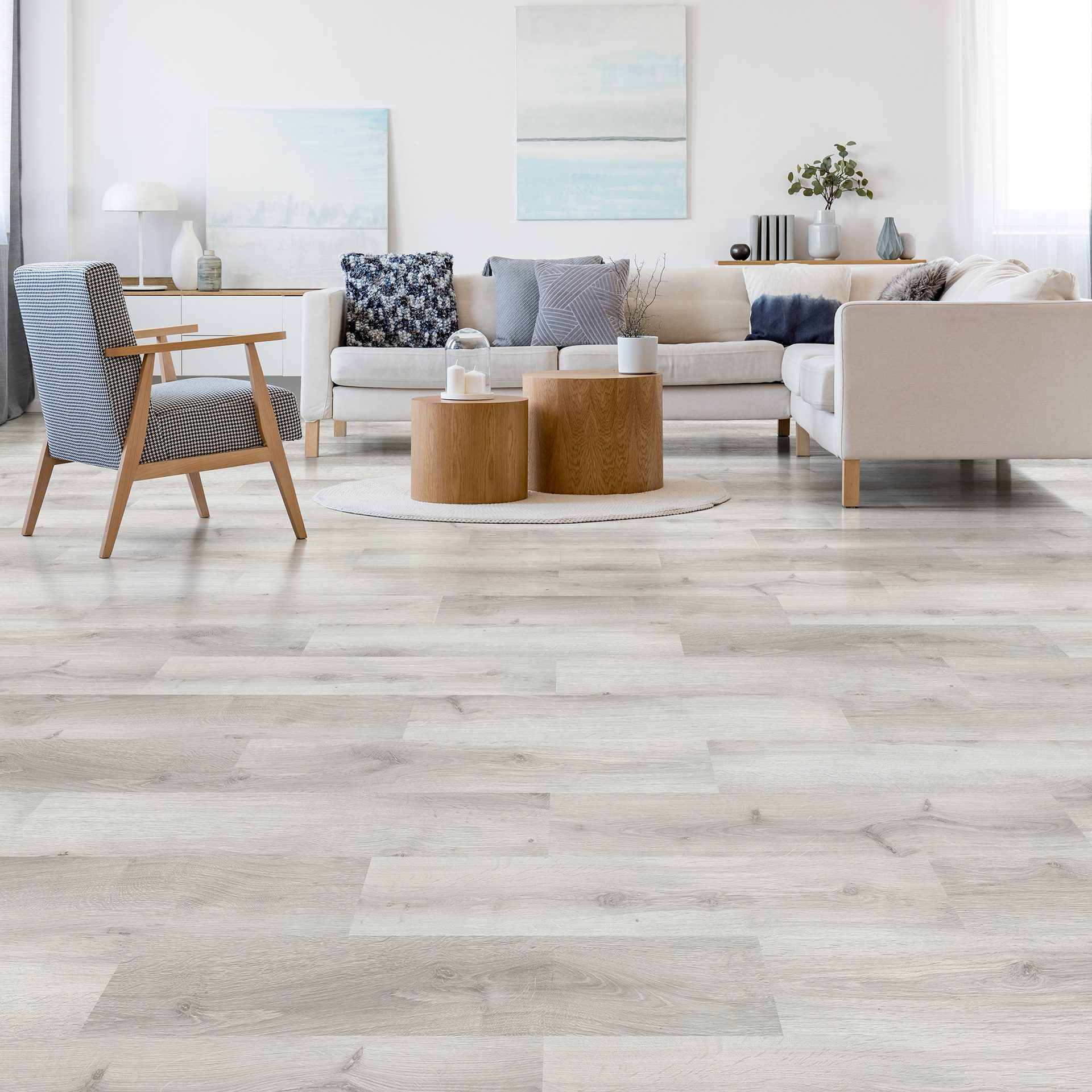 Laminate flooring is quick to install